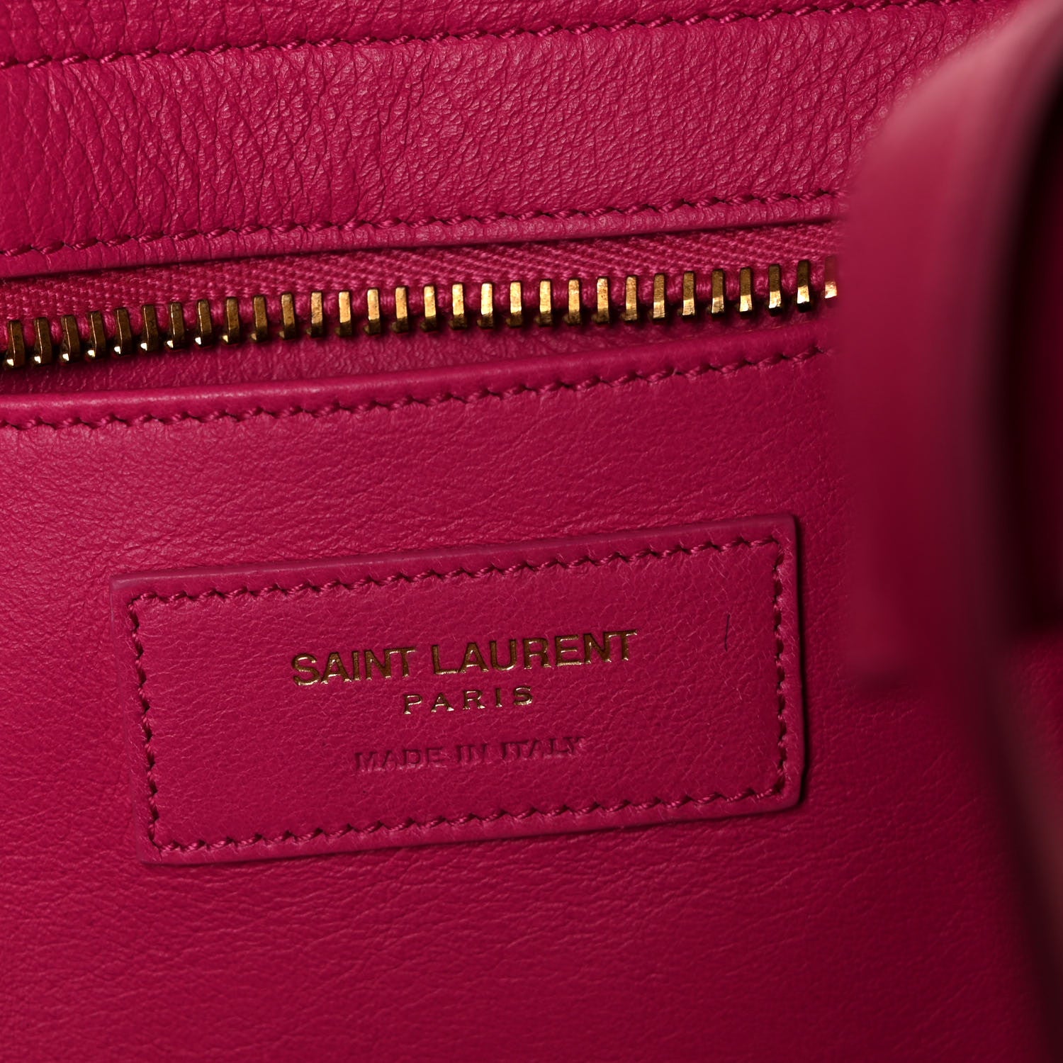 Saint Laurent Calfskin Small Monogram Cabas Fuchsia 6 of 8