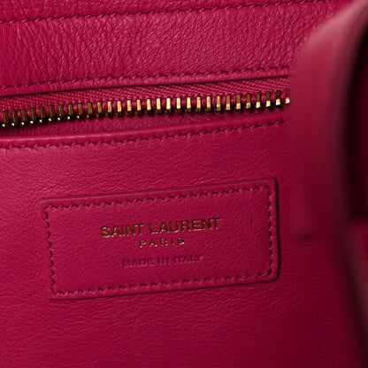 Saint Laurent Calfskin Small Monogram Cabas Fuchsia 6 of 8