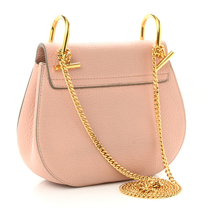 Chloe Grained Lambskin Mini Drew Shoulder Bag Misty Rose 3 of 11