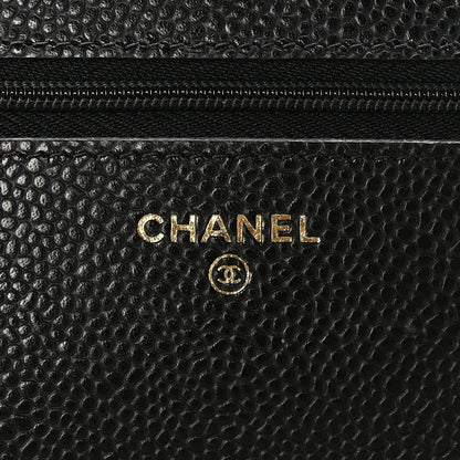 Chanel Caviar Quilted Wallet on Chain WOC Black 6 of 10