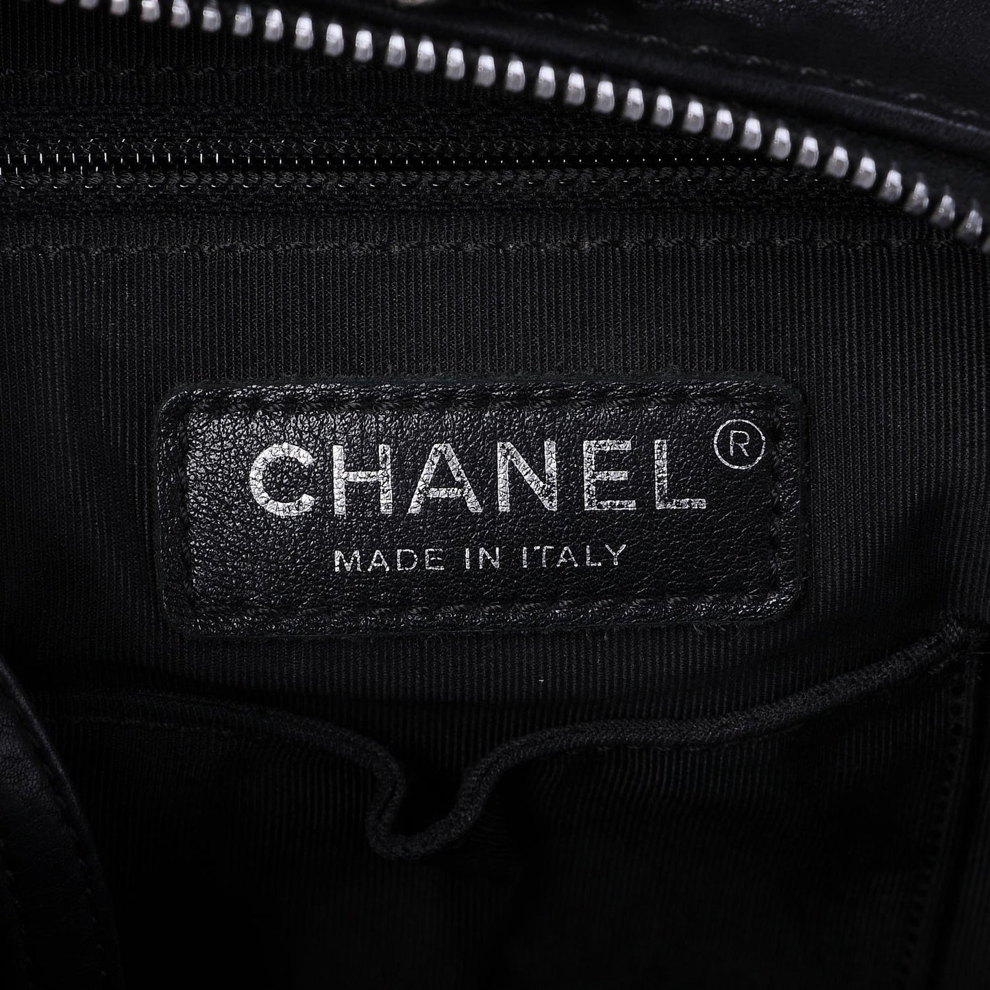 Lambskin Quilted Backpack Black