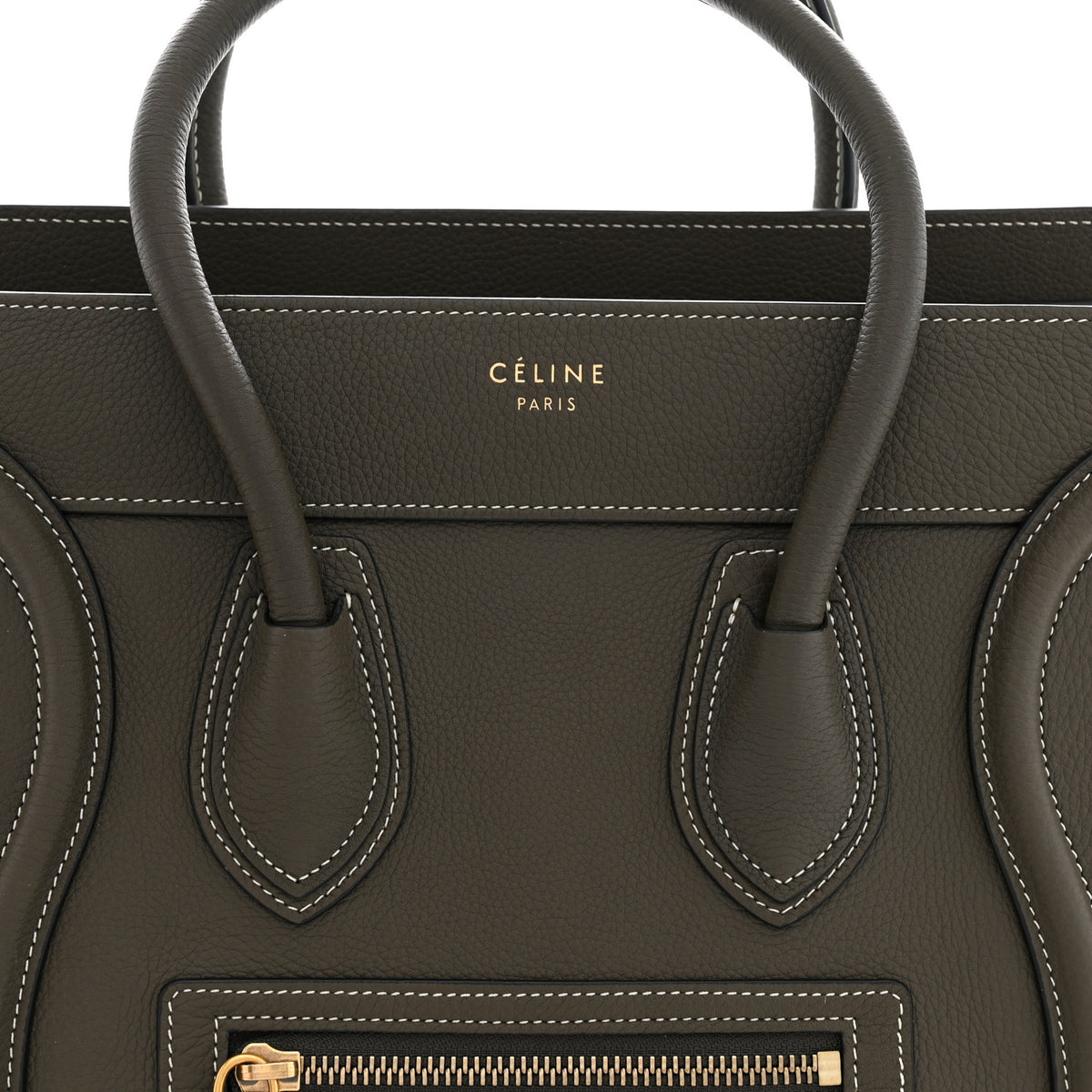 Drummed Calfskin Micro Luggage Souris