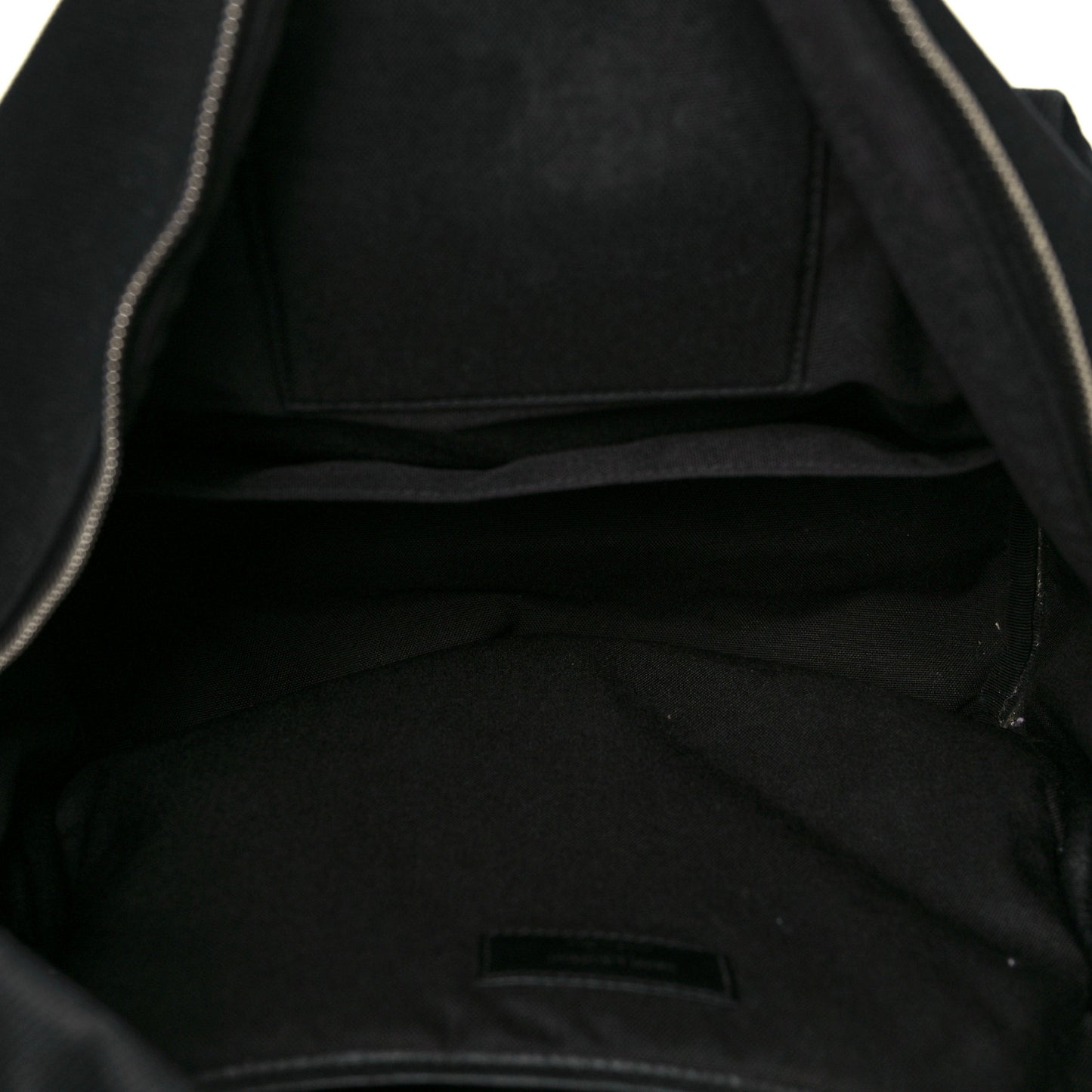 Canvas Signature Embroidered City Backpack Black