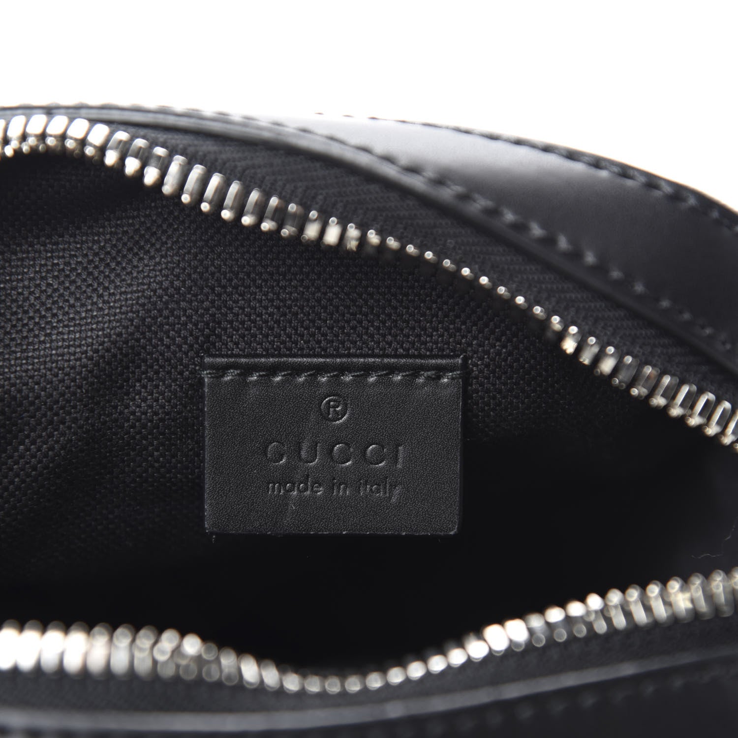 Gucci GG Supreme Monogram Appia Calfskin Web Small Camera Messenger Bag Black Grey 8 of 10