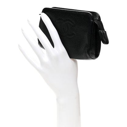 Chanel Caviar Timeless CC Cosmetic Pouch Black 2 of 8