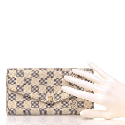 Louis Vuitton Damier Azur Sarah Wallet NM 2 of 14