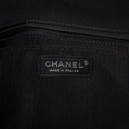 Chanel Tweed Patchwork Jumbo Single Flap Black 6 of 11