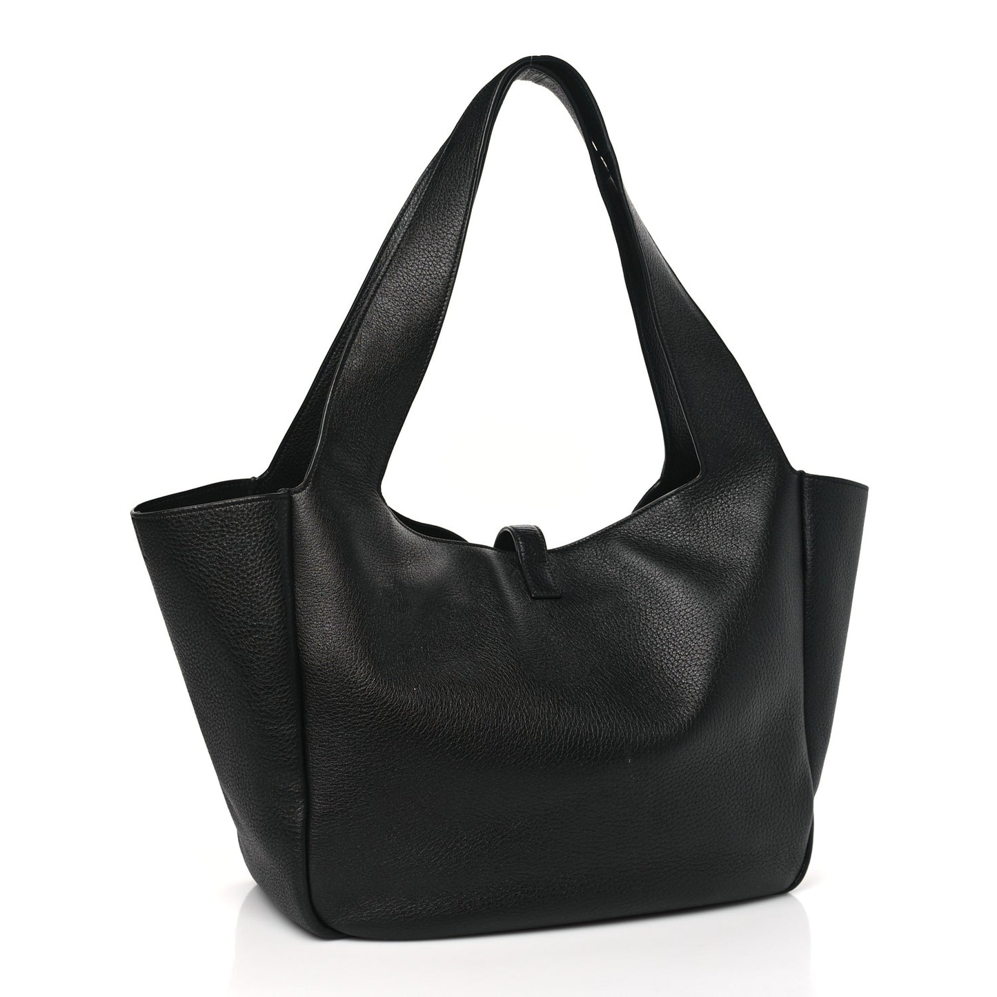 Grained Deerskin Bea Tote Black
