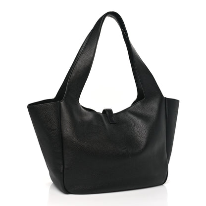 Saint Laurent Grained Deerskin Bea Tote Black 3 of 9