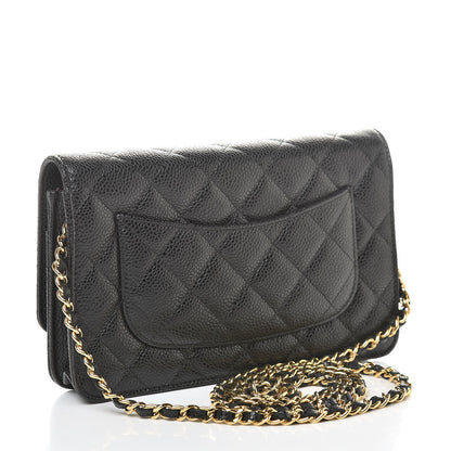 Chanel Caviar Quilted Wallet On Chain WOC Black 3 of 13