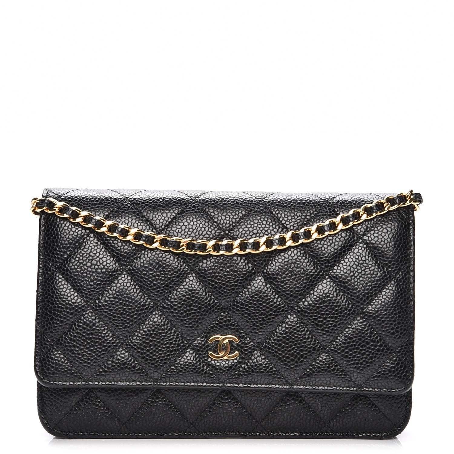 Chanel Caviar Quilted Wallet On Chain WOC Black 1 of 17