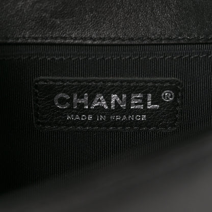 Chanel Lambskin Quilted Medium Boy Flap Black 6 of 14
