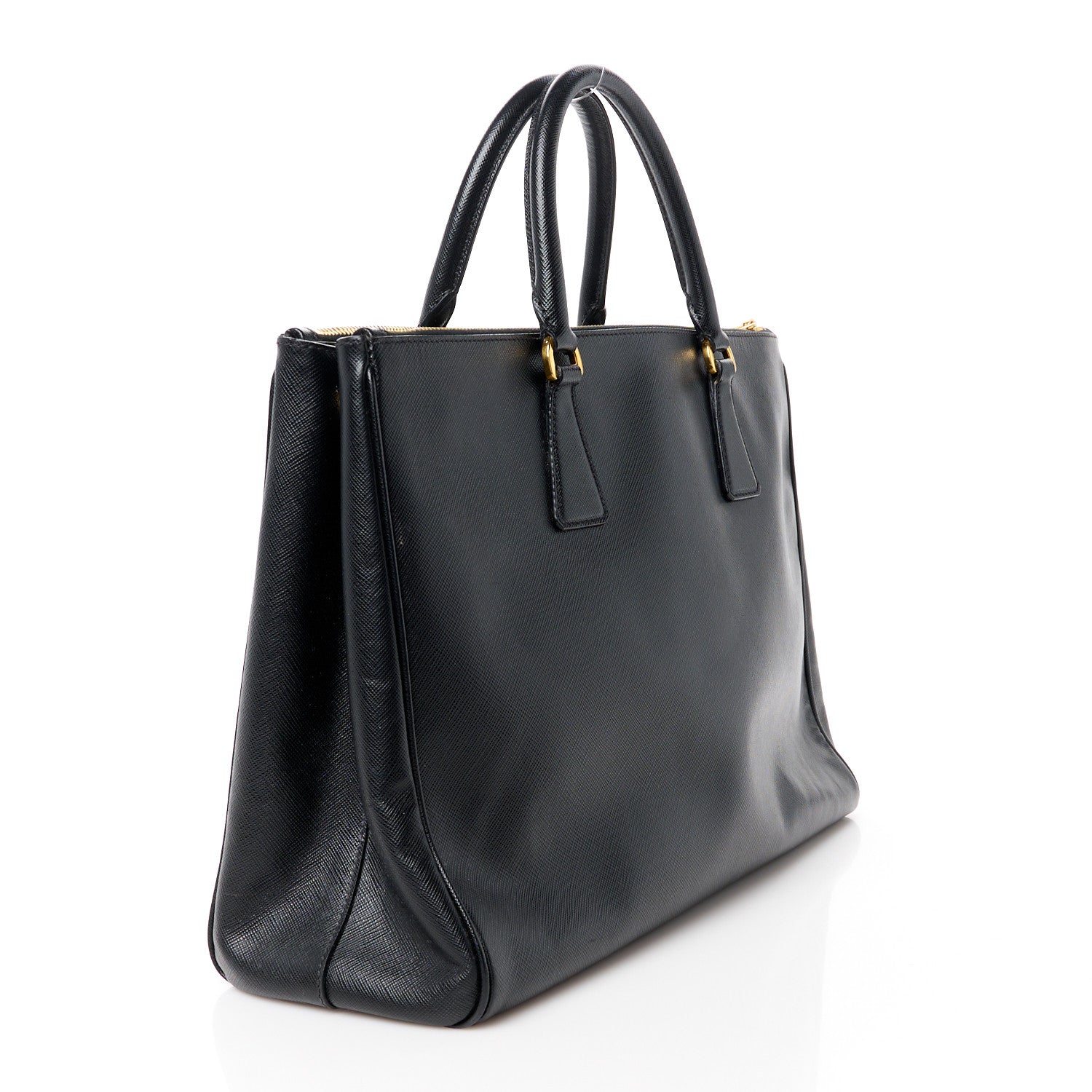 Prada Saffiano Large Galleria Double Zip Tote Black 3 of 12