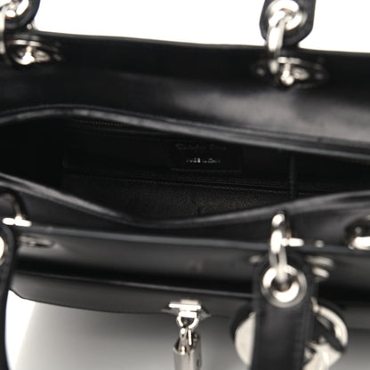 Christian Dior Box Calfskin Lady Dior Pouch Tote Black 5 of 11
