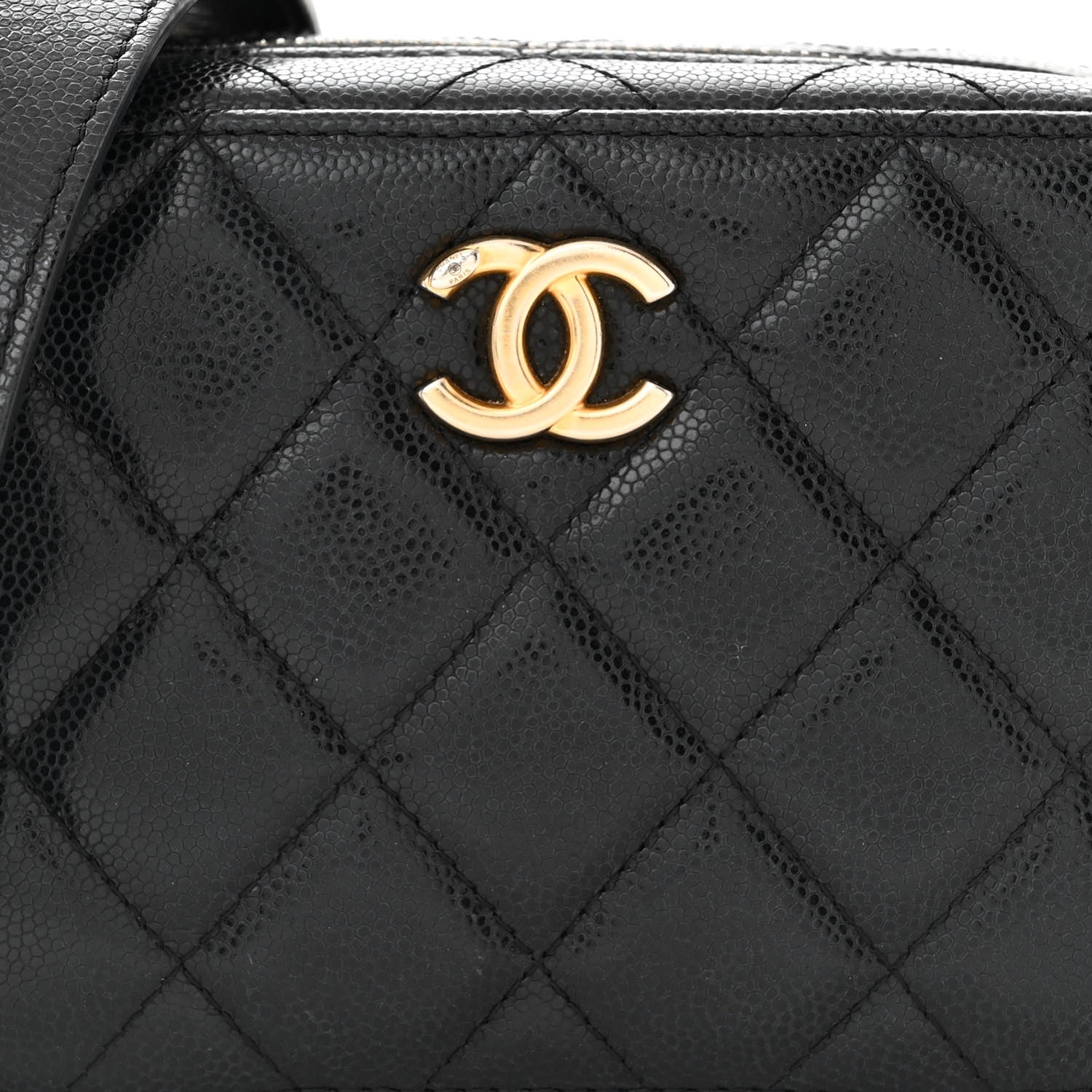 Chanel Caviar Quilted Twist Your Buttons Clutch With Chain Black 8 of 11