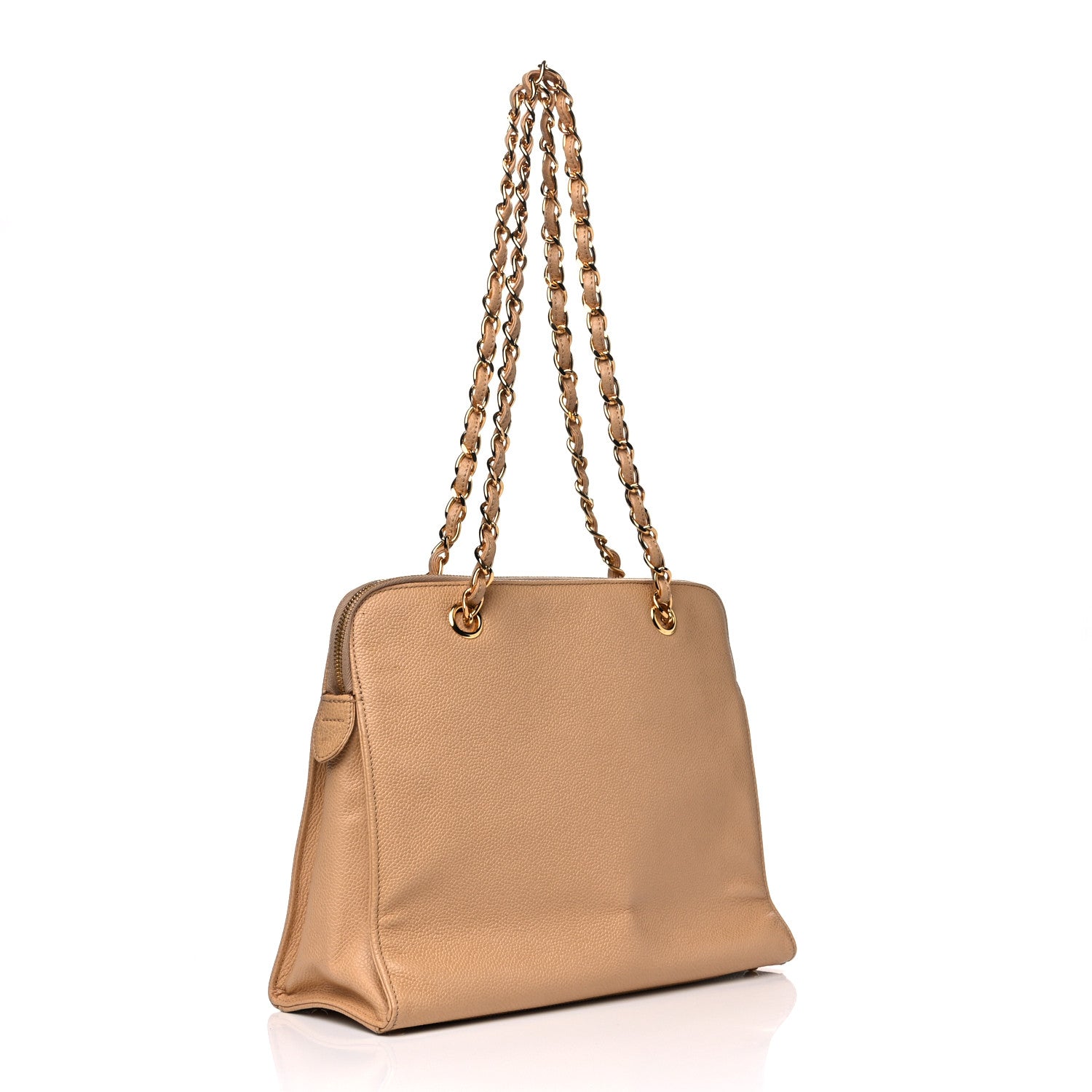 Chanel Caviar Flap Shoulder Bag Beige 4 of 31