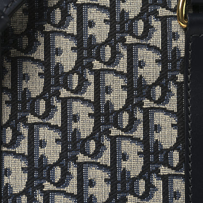 Christian Dior Oblique Medium D-Vibe Bowling Bag Blue 8 of 10