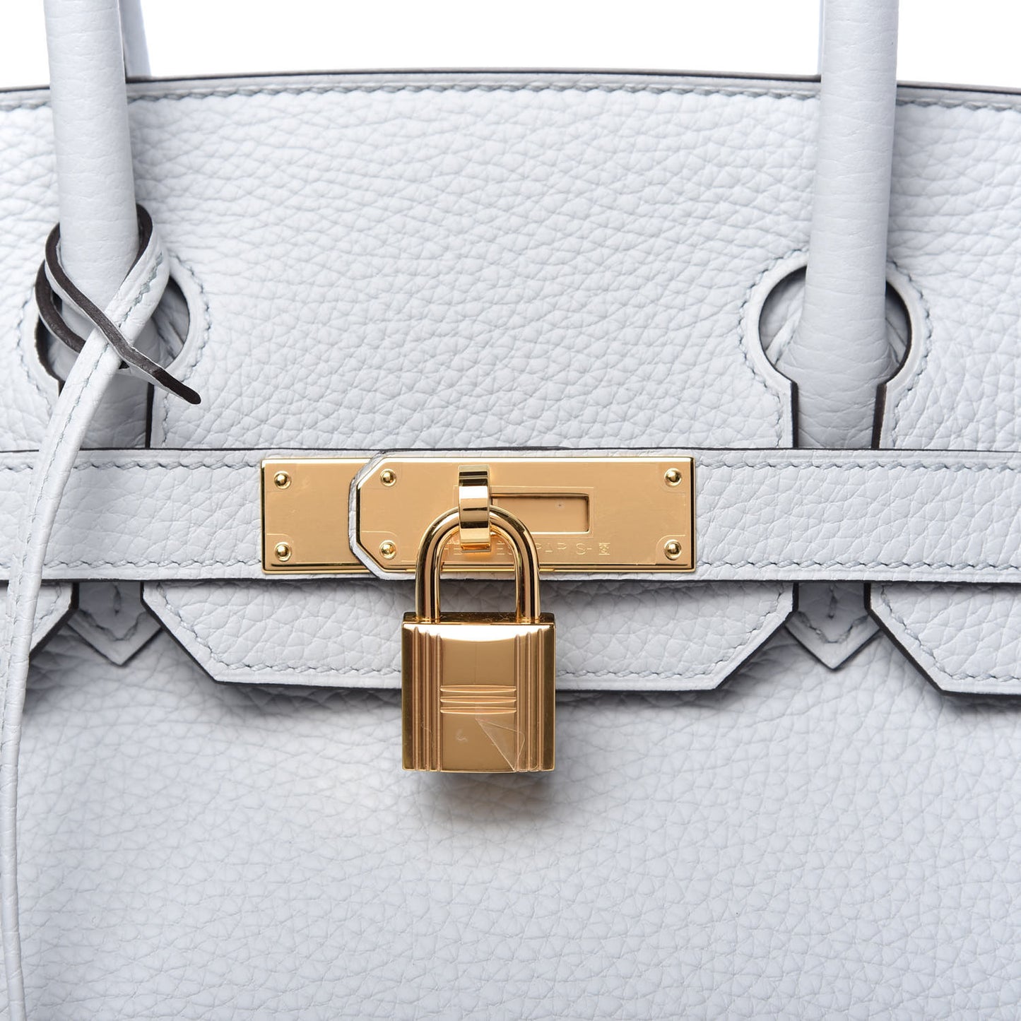Taurillon Clemence Birkin 30 Bleu Pale