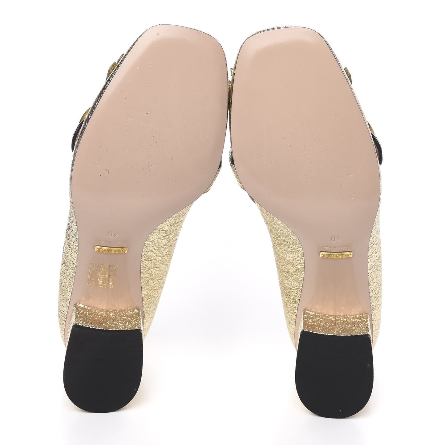 Galassia GG Marmont Fringe 50mm Loafer Pumps 40 Platino