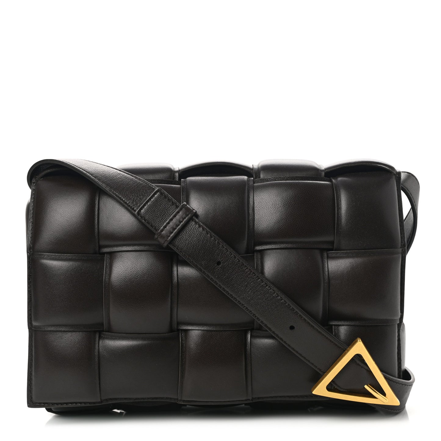Nappa Maxi Intreccio Padded Cassette Crossbody Bag
