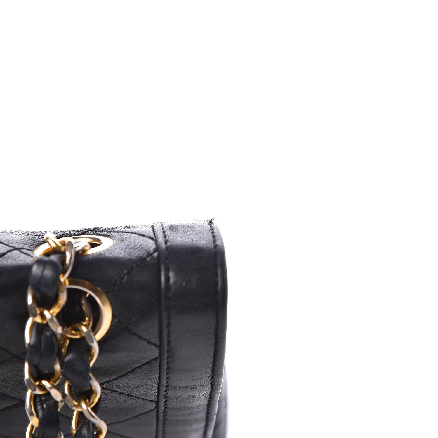 Chanel Lambskin Quilted Medium Double Flap Black 8 of 20