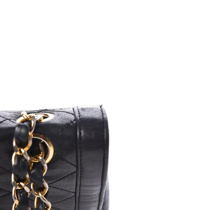 Chanel Lambskin Quilted Medium Double Flap Black 8 of 20