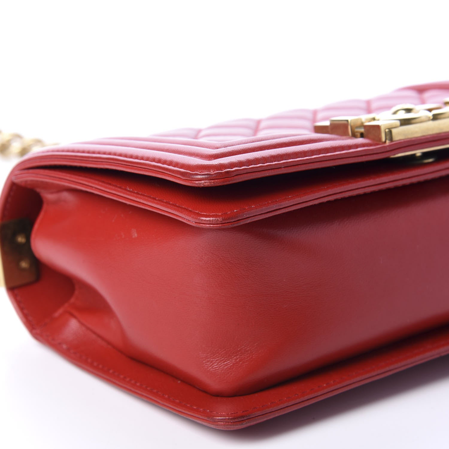 Chanel Lambskin Quilted Small Boy Flap Red 6 of 11