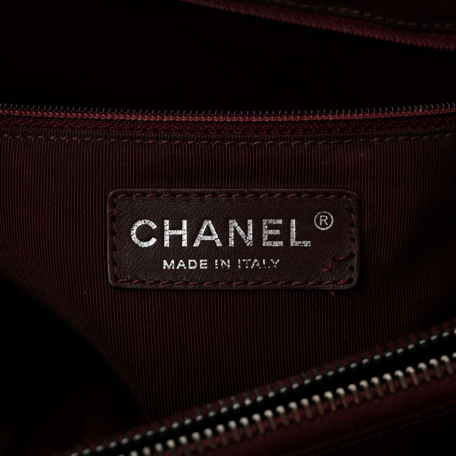 Chanel Glazed Calfskin Quilted Daily Walk Tote Navy 6 of 13