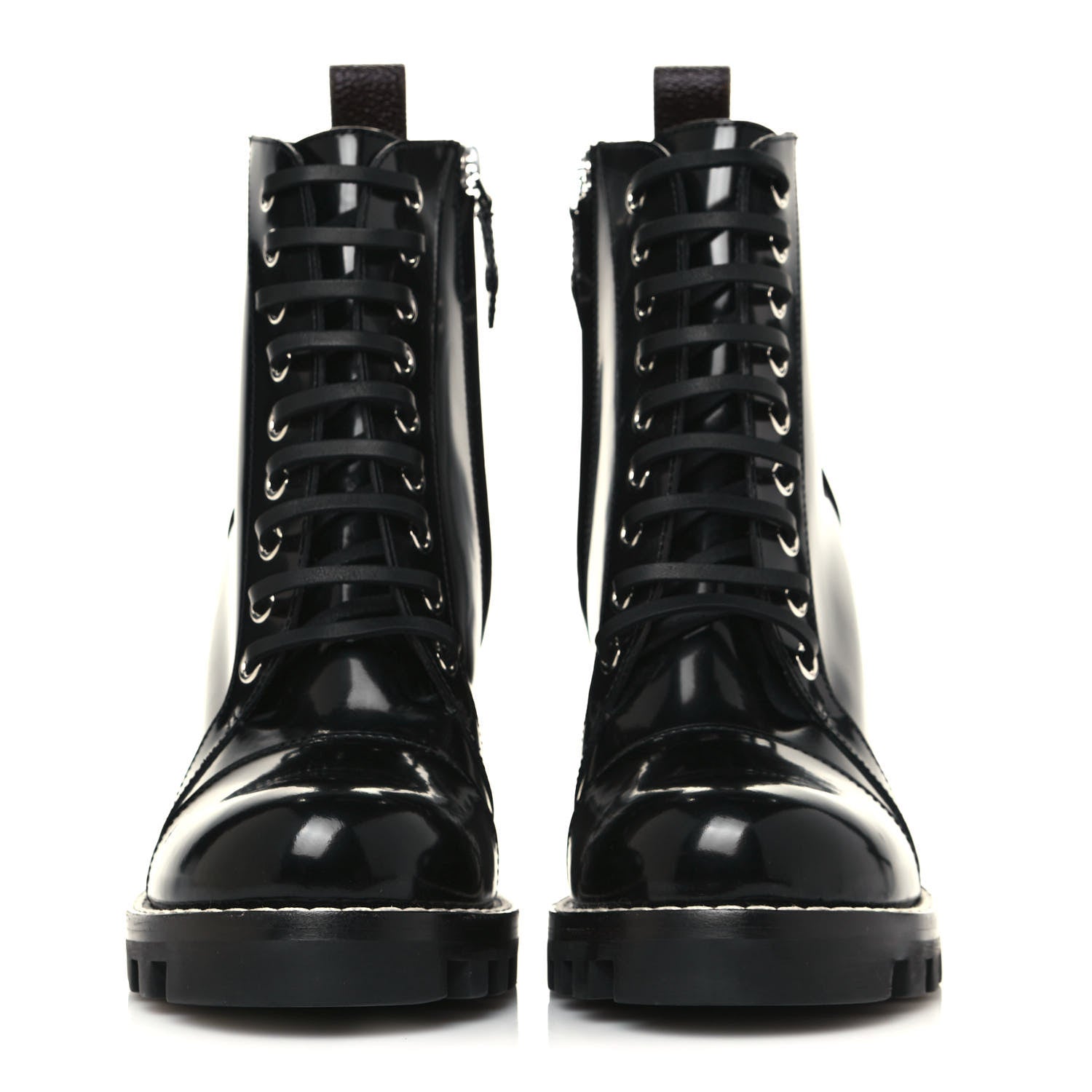 Louis Vuitton Patent Calfskin Star Trail Ankle Boots 38 Black 2 of 9