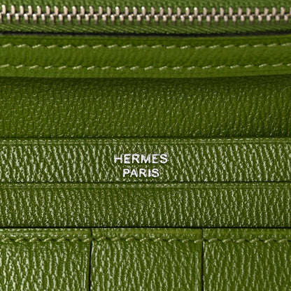 Hermes Shiny Alligator Bearn Wallet Cactus 6 of 8