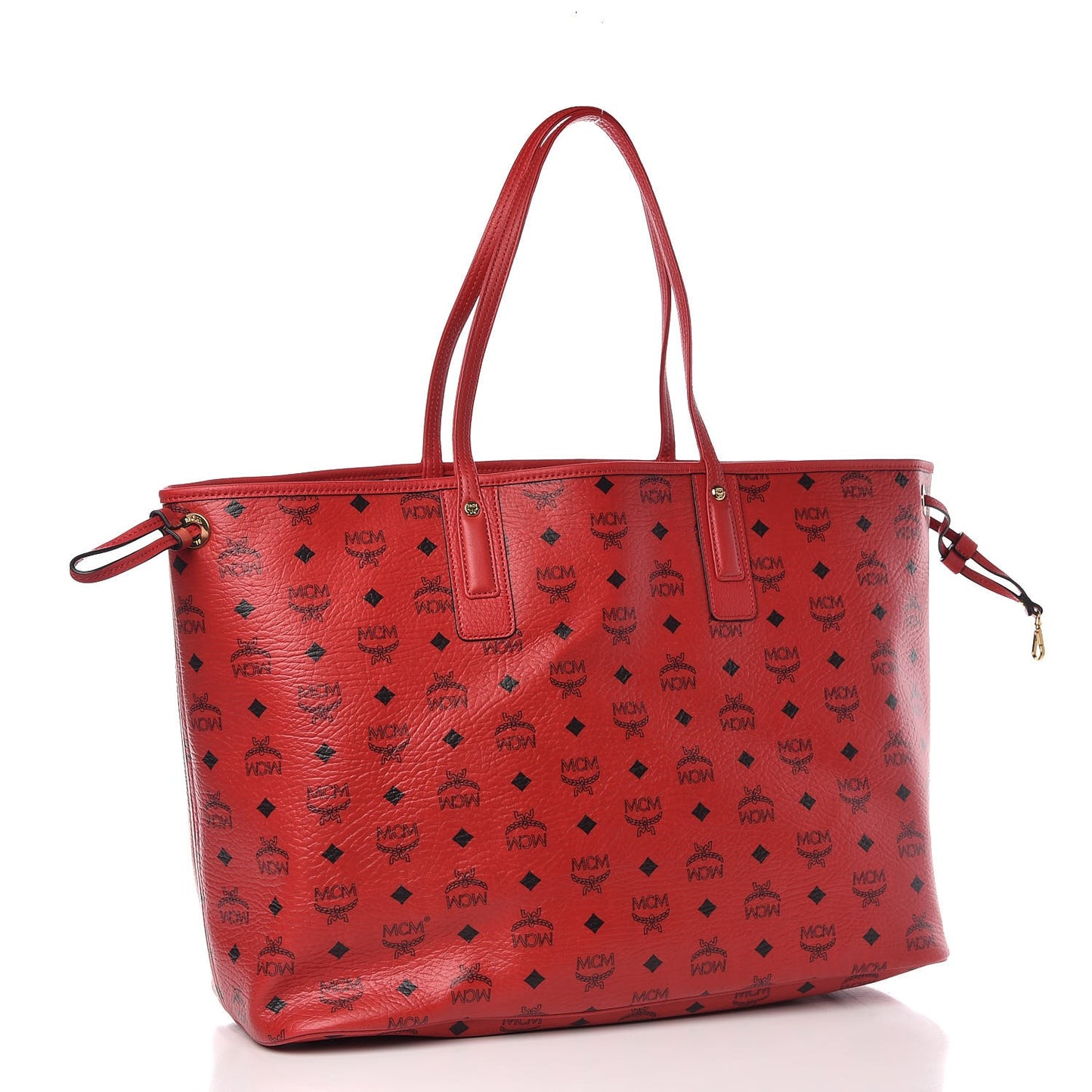 Visetos Large Liz Reversible Shopper Tote Ruby Red