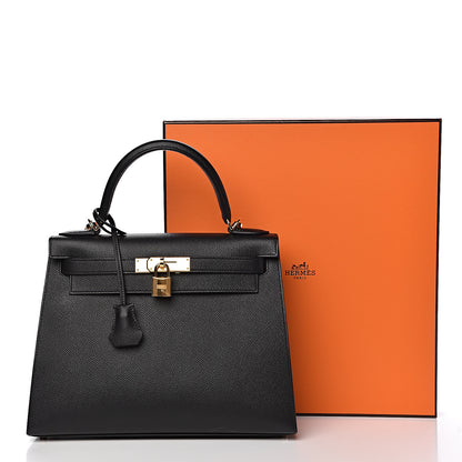 Hermes Epsom Kelly Sellier 28 Black 42 of 42
