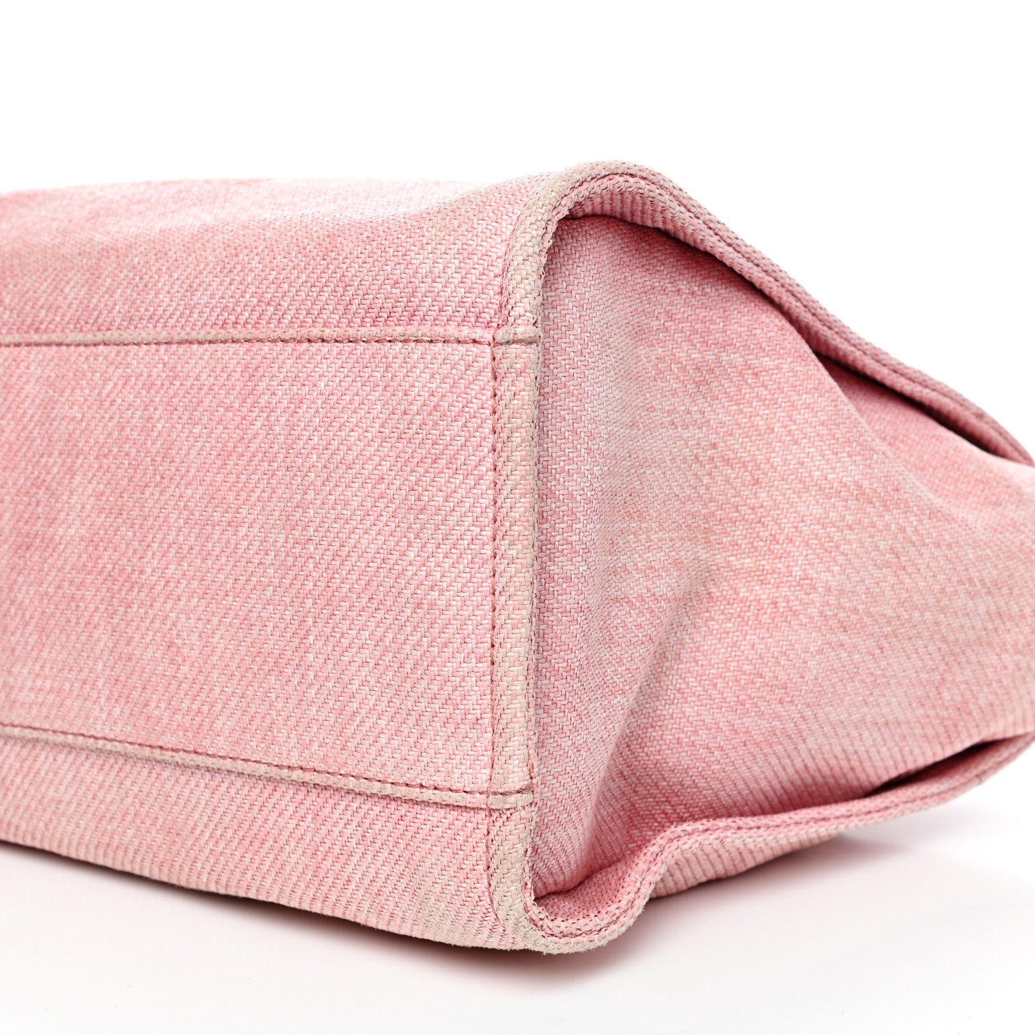 Chanel Canvas Medium Deauville Tote Pink 9 of 10