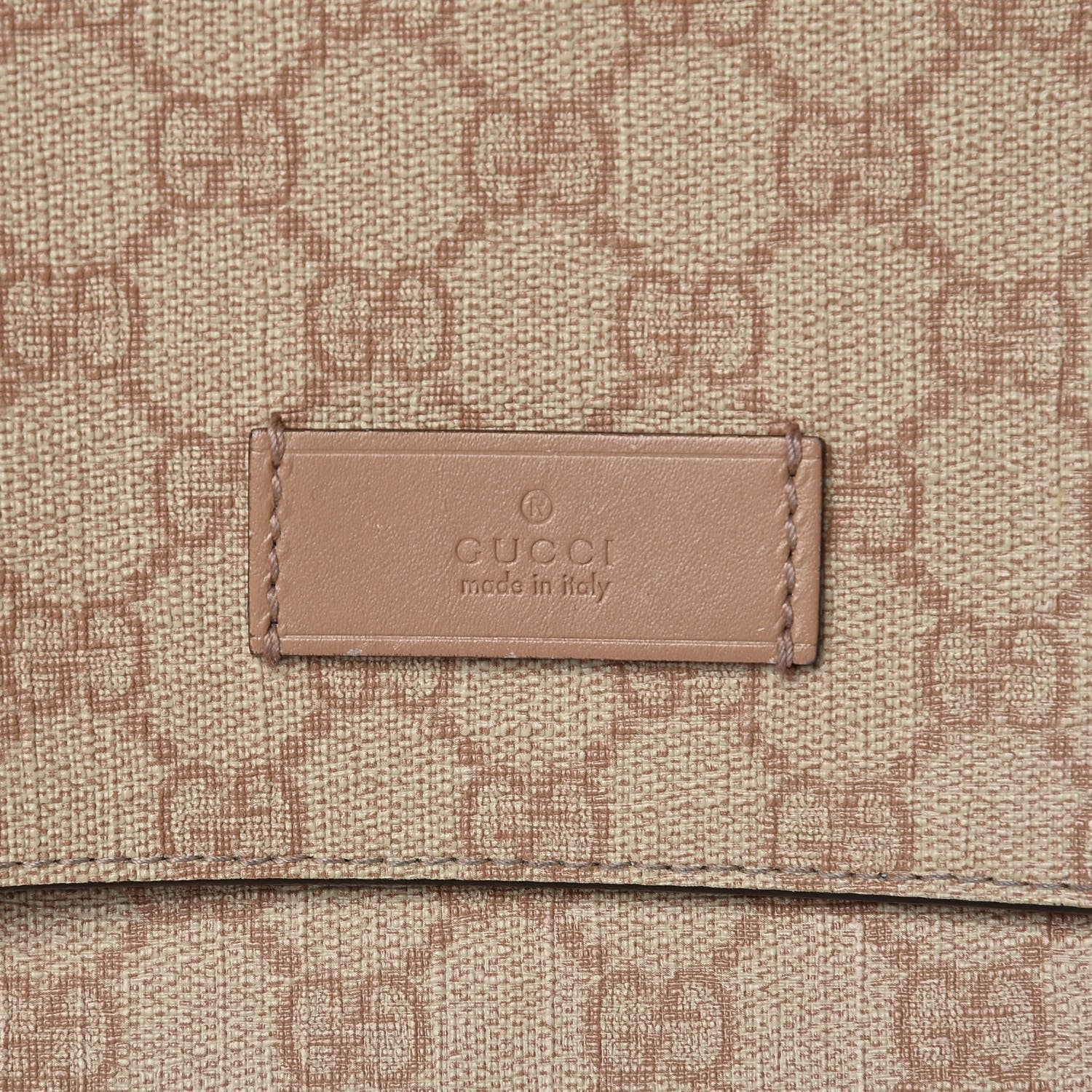 Gucci GG Supreme Monogram Messenger Diaper Bag Beige 7 of 12