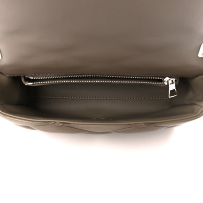 Louis Vuitton Lambskin Malletage Top Handle GO-14 MM Taupe 6 of 14