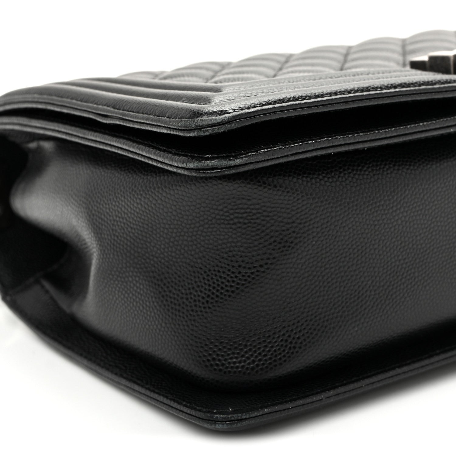 Chanel Caviar Quilted Medium Boy Flap Black 9 of 10