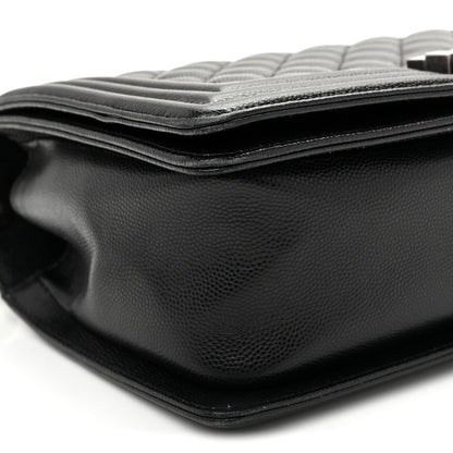 Chanel Caviar Quilted Medium Boy Flap Black 9 of 10