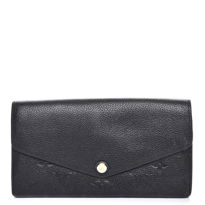 Louis Vuitton Empreinte Sarah Wallet NM Black 1 of 8