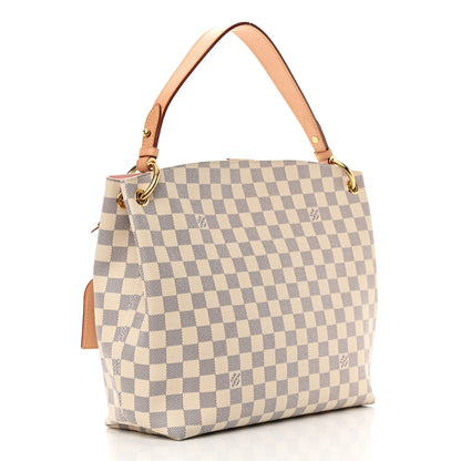 Louis Vuitton Damier Azur Graceful PM Rose Ballerine 3 of 14