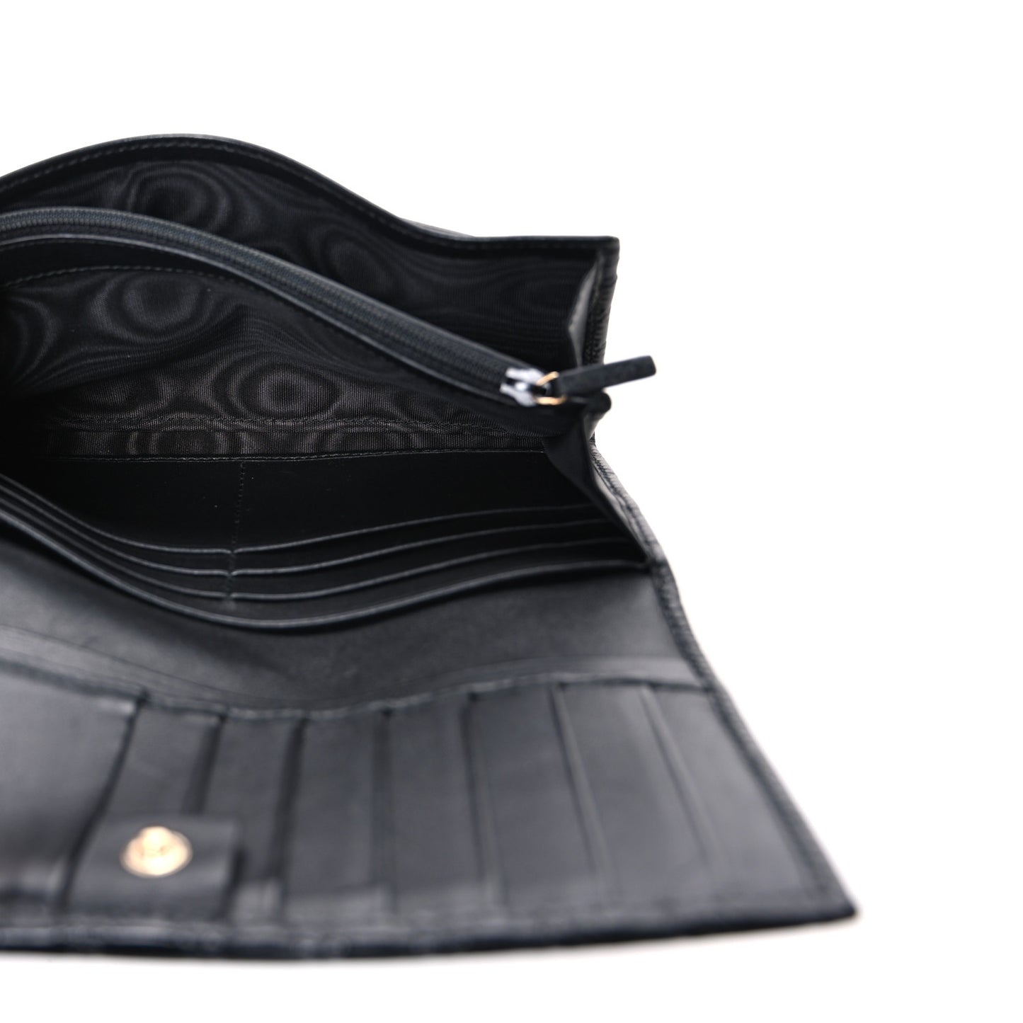 Soft Microguccissima Continental Wallet Black