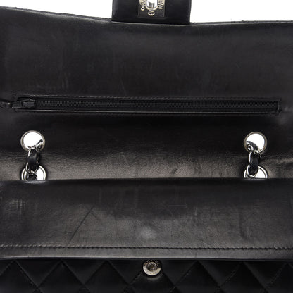 Chanel Lambskin Quilted Medium Double Flap Black 13 of 13