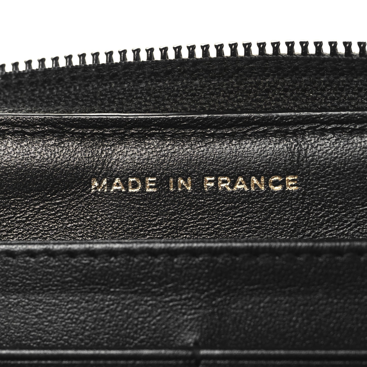 Caviar Quilted Boy Long Zip Around Wallet Black