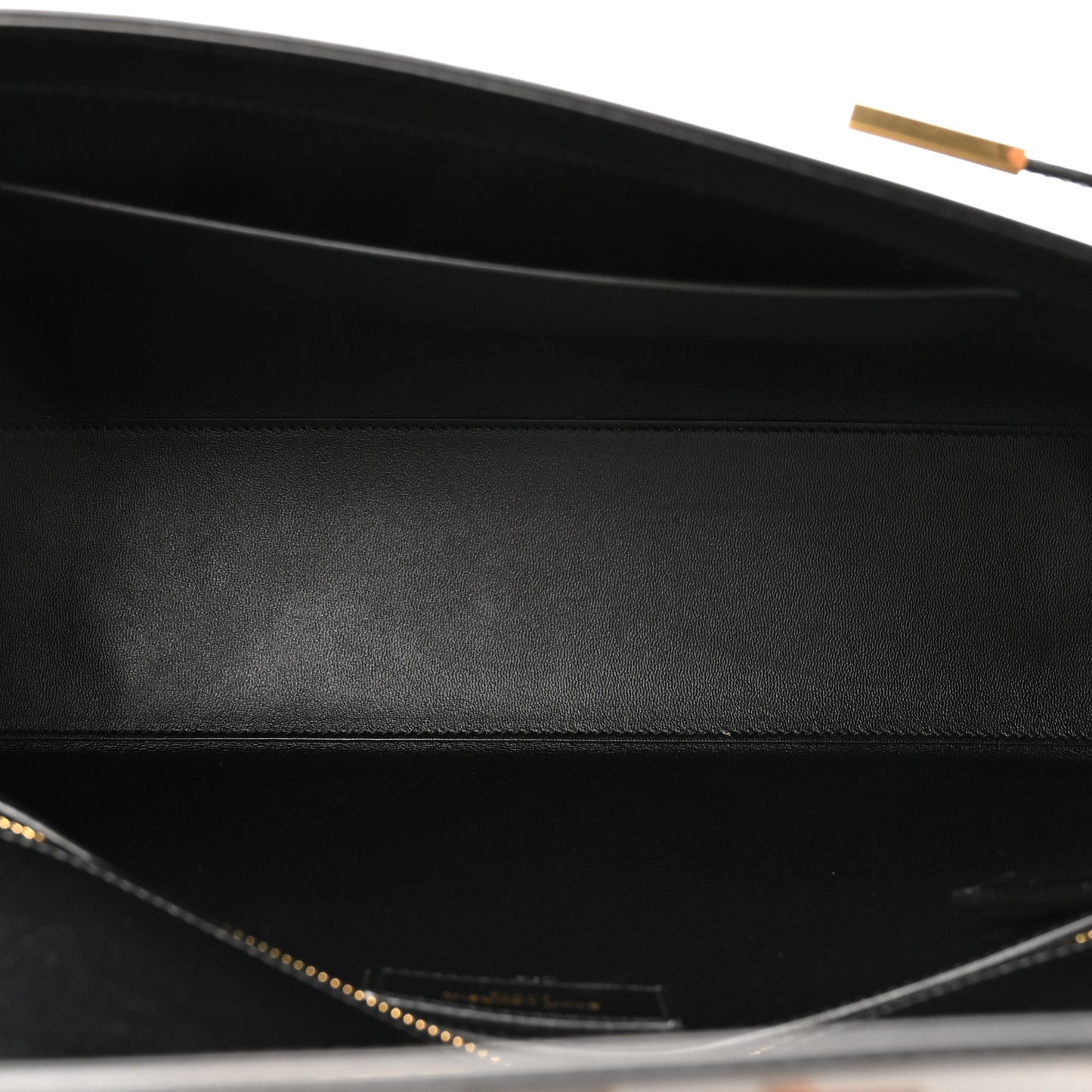 Smooth Calfskin Manhattan Top Handle Black