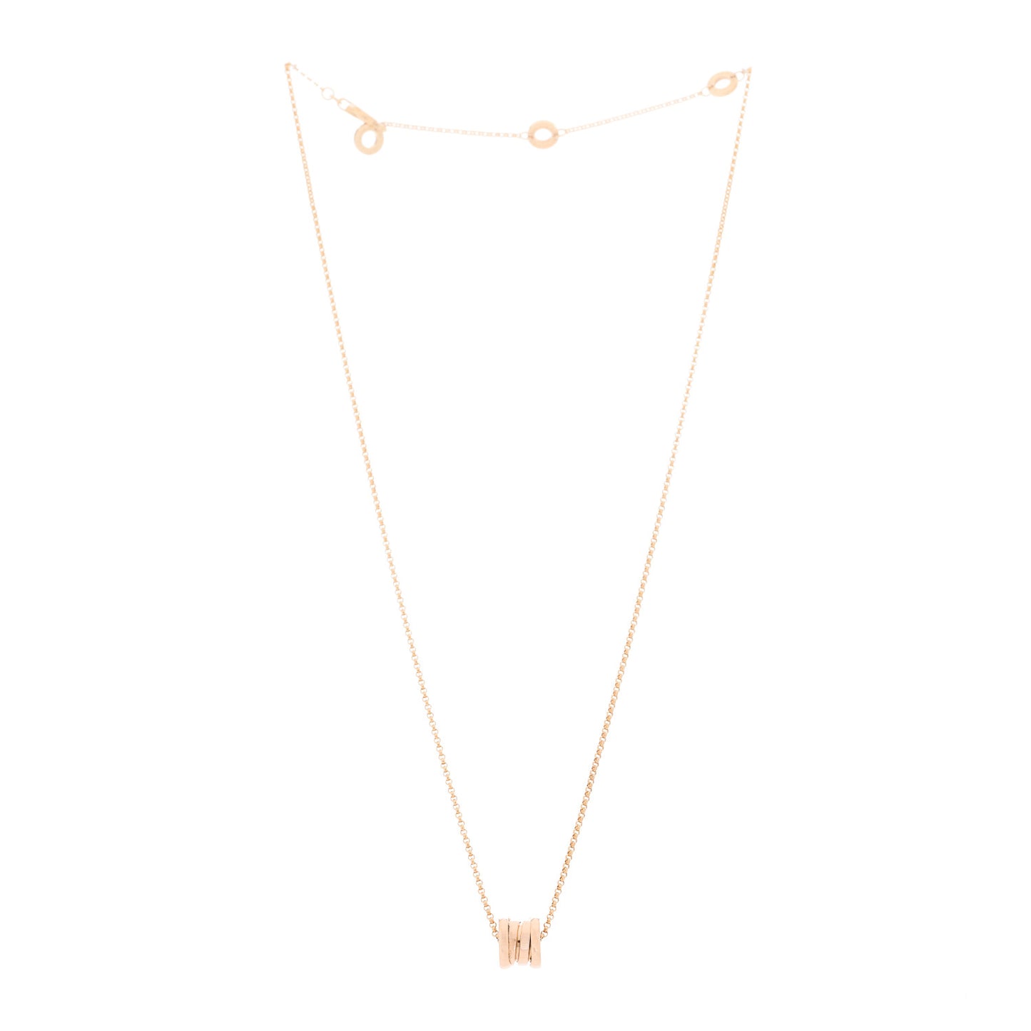 18K Rose Gold Mini B.Zero1 Pendant Necklace