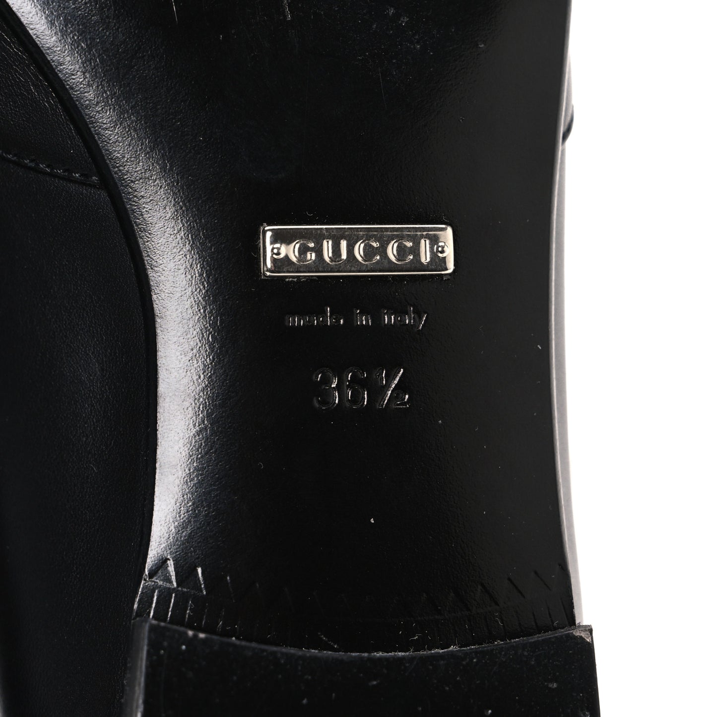 Calfskin Horsebit Loafers 36.5 Black