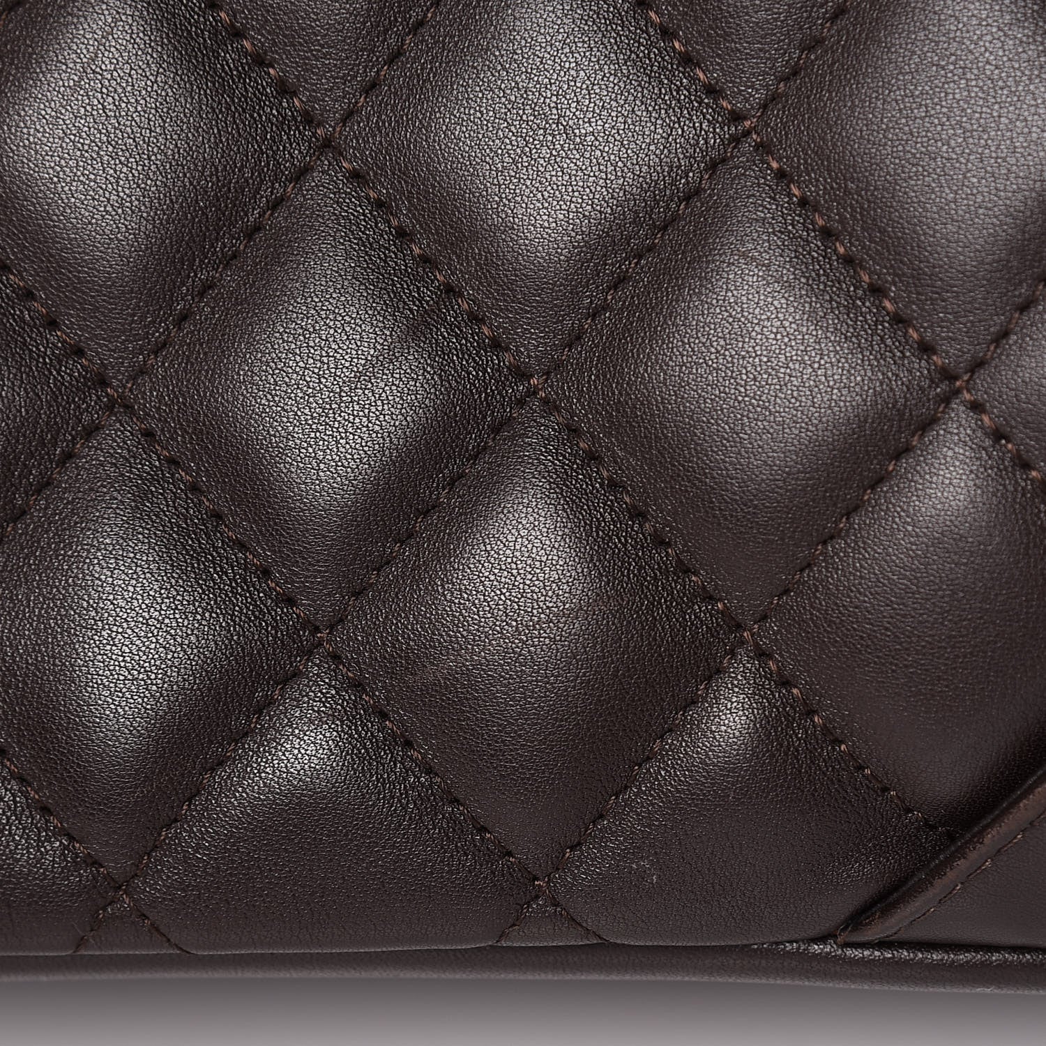 Chanel Calfskin Quilted Large Cambon Tote Brown 16 of 24