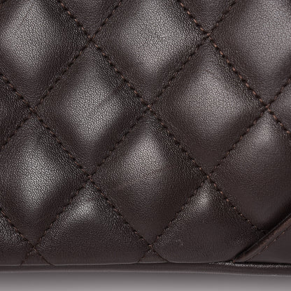 Chanel Calfskin Quilted Large Cambon Tote Brown 16 of 24