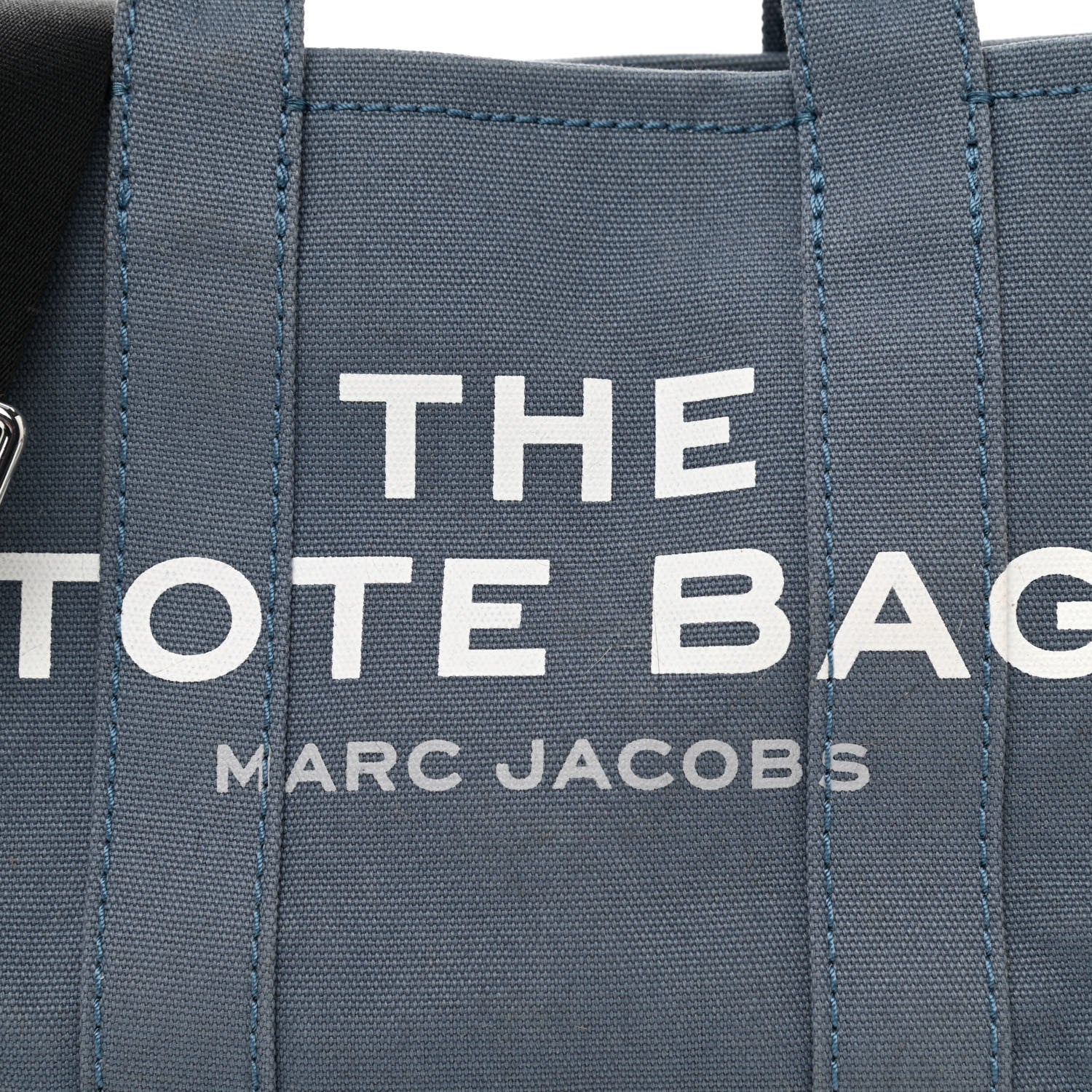 Marc Jacobs Cotton Canvas Mini The Tote Bag Blue Shadow 6 of 12