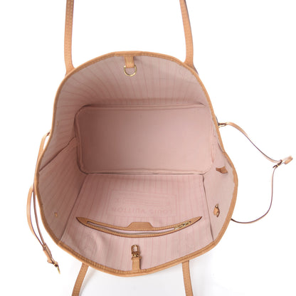 Louis Vuitton Damier Azur Neo Neverfull MM Rose Ballerine 4 of 9