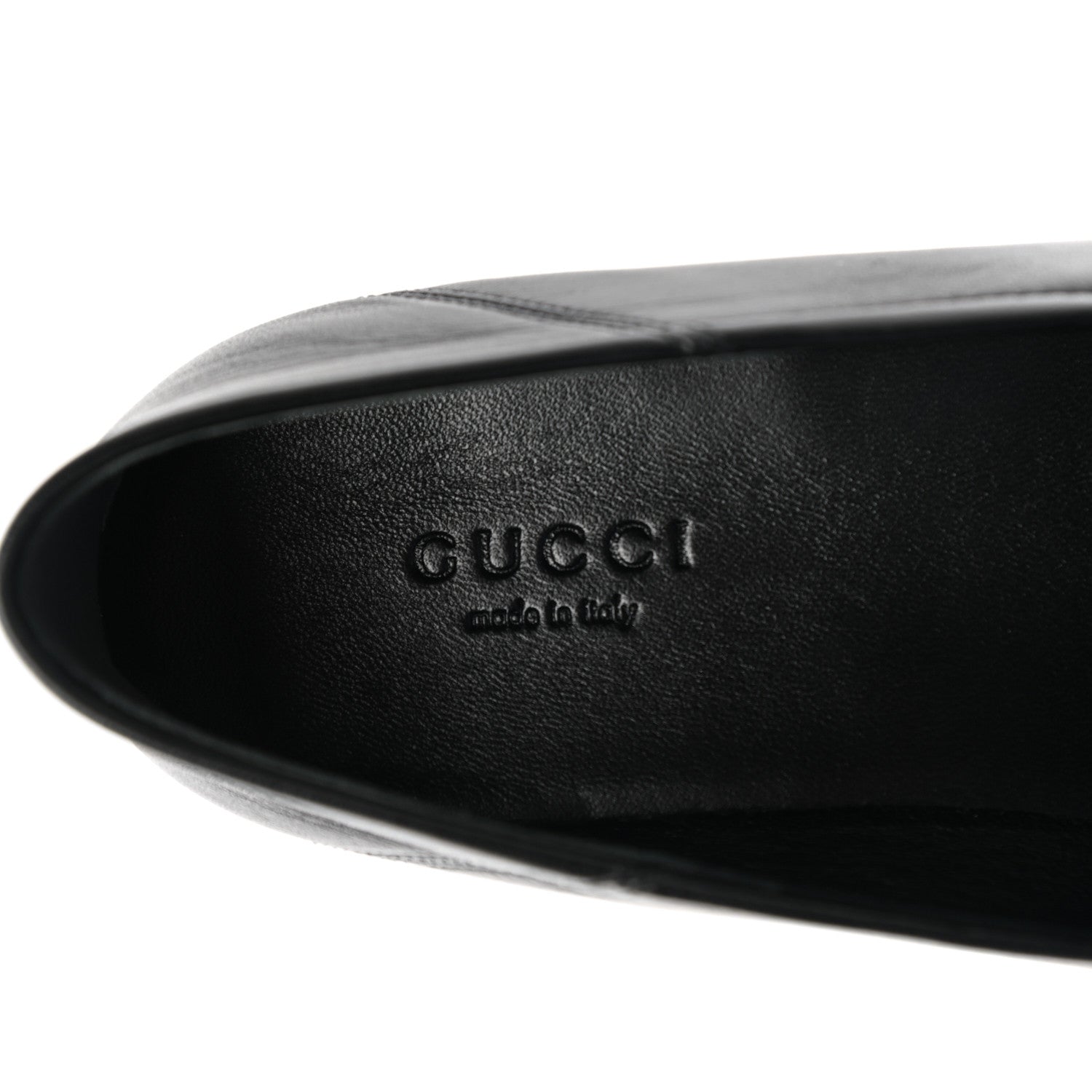 Gucci Lambskin Womens Brixton Horsebit Loafers 37 Black 7 of 8